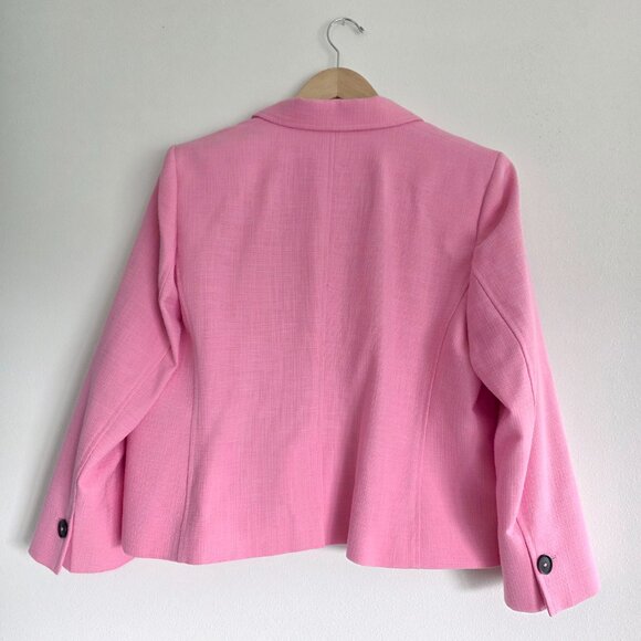 ME+EM Pink Tailored Blazer Luxury British Designer Jacket Cotton Blend Timeless - Picture 8 of 15